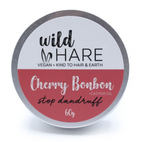 Жесткий шампунь для секущихся волос Cherry Bonbon, Wild Hare, 60г