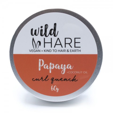 Cietais šampūns cirtainiem matiem Papaya, Wild Hare, 60g