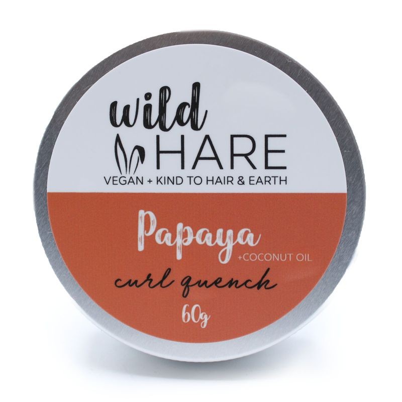 Cietais šampūns cirtainiem matiem Papaya, Wild Hare, 60g