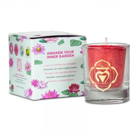 1st Chakra Scented Candle in Muladhara Gift Box, Yoga Yogini