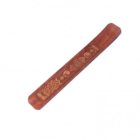 Wooden incense stick holder Dragon