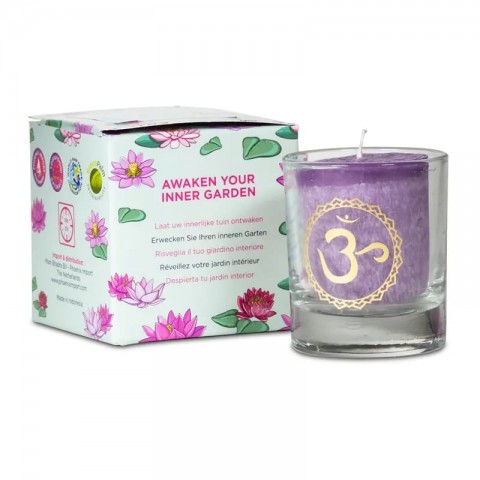 Scented 7th Chakra candle in Sahasrara gift box, Yogi Yogini