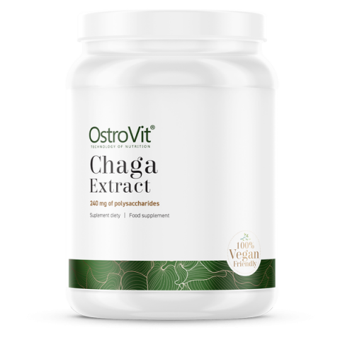 Melnā bērza sēņu ekstrakts Chaga, pulveris, OstroVit, 50g