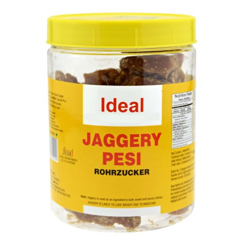 Кубики тростникового сахара-сырца Jaggery Pesi, Ideal, 500 г