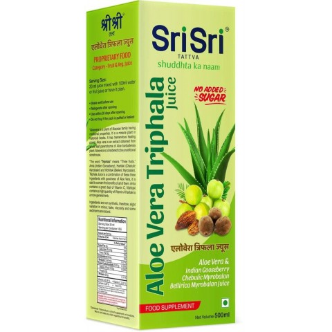 Aloe Vera Triphala sula, Sri Sri Tattva, 500 ml