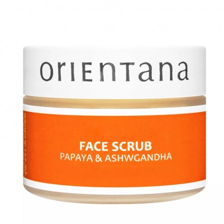 Papaya & Ashwagandha Facial Scrub, Orientana, 50 ml