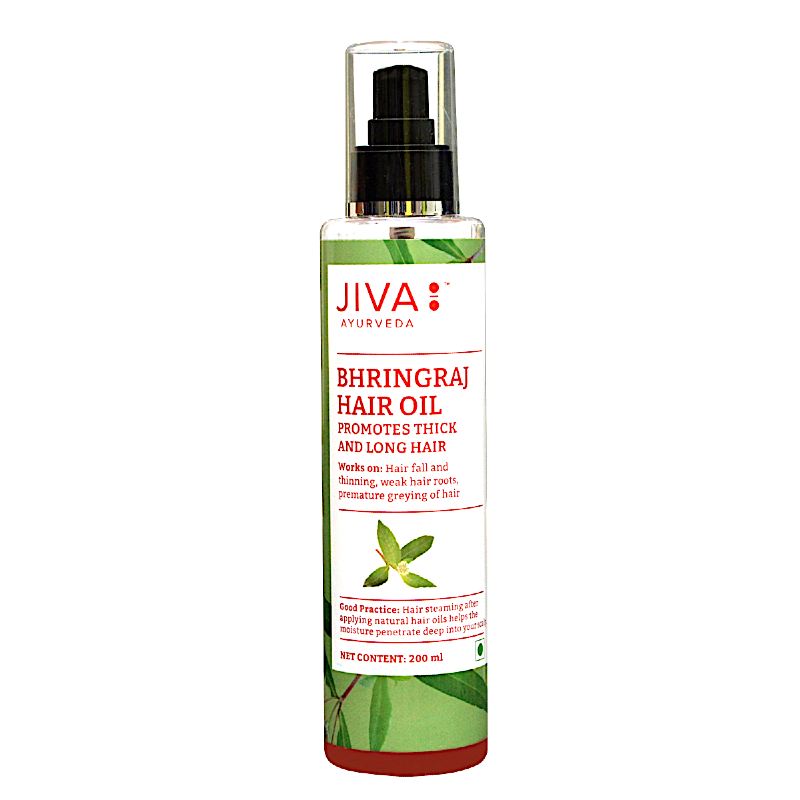 Stiprinoša matu eļļa Bhringraj, Jiva Ayurveda, 200ml