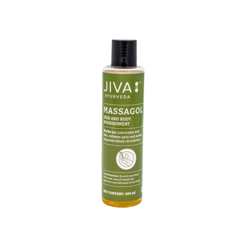 Ājurvēdas ķermeņa masāžas eļļa, Jiva Ayurveda, 200ml