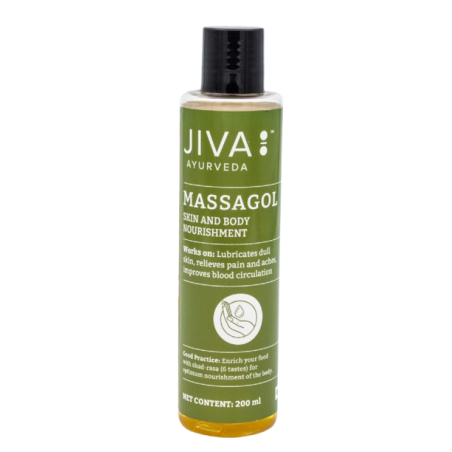 Ājurvēdas ķermeņa masāžas eļļa, Jiva Ayurveda, 200ml