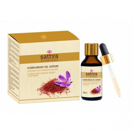 Safrāna eļļa sejai Kumkumadi, Sattva Ayurveda, 30ml