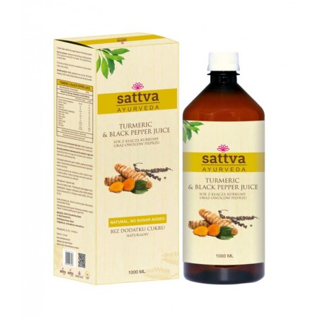 Сок из куркумы и черного перца, Sattva Ayurveda, 1 л