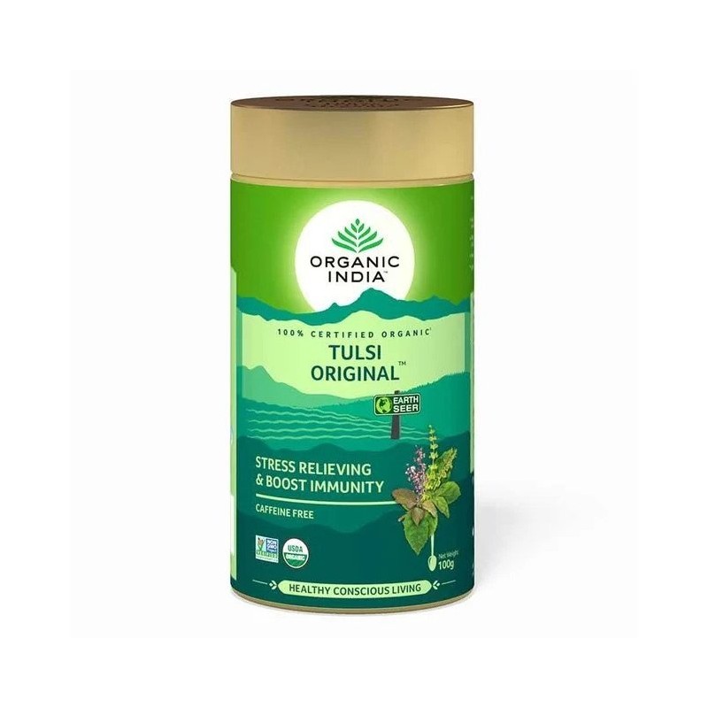 Ajūrvēdas tēja Tulsi Original, birstoša, Organic India, 100g