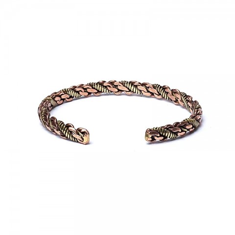 Triple twist bracelet bronze/gold colour