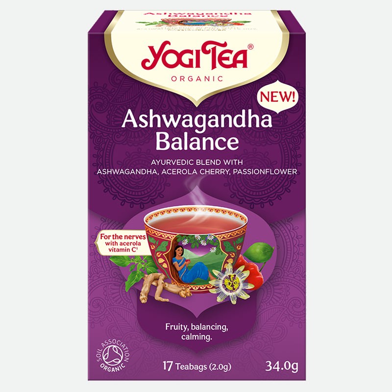 Garšvielu augļu tēja Ashwagandha Balance, Yogi Tea, 17 maisiņi