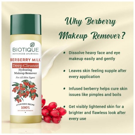 Berberry dziļi attīrošs un mitrinošs sejas tīrīšanas līdzeklis, Biotique, 120ml