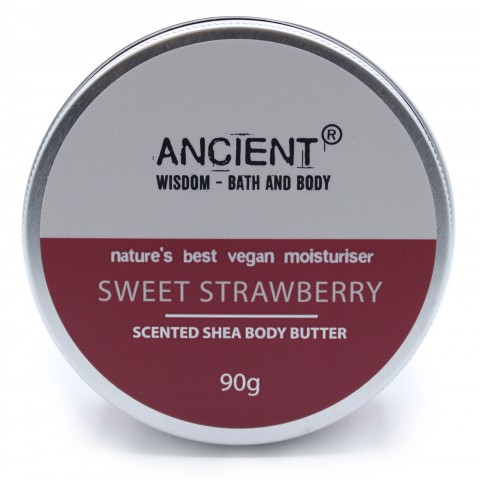 Smaržīgais šī ķermeņa sviests  Sweet Strawberry, Ancient, 90g