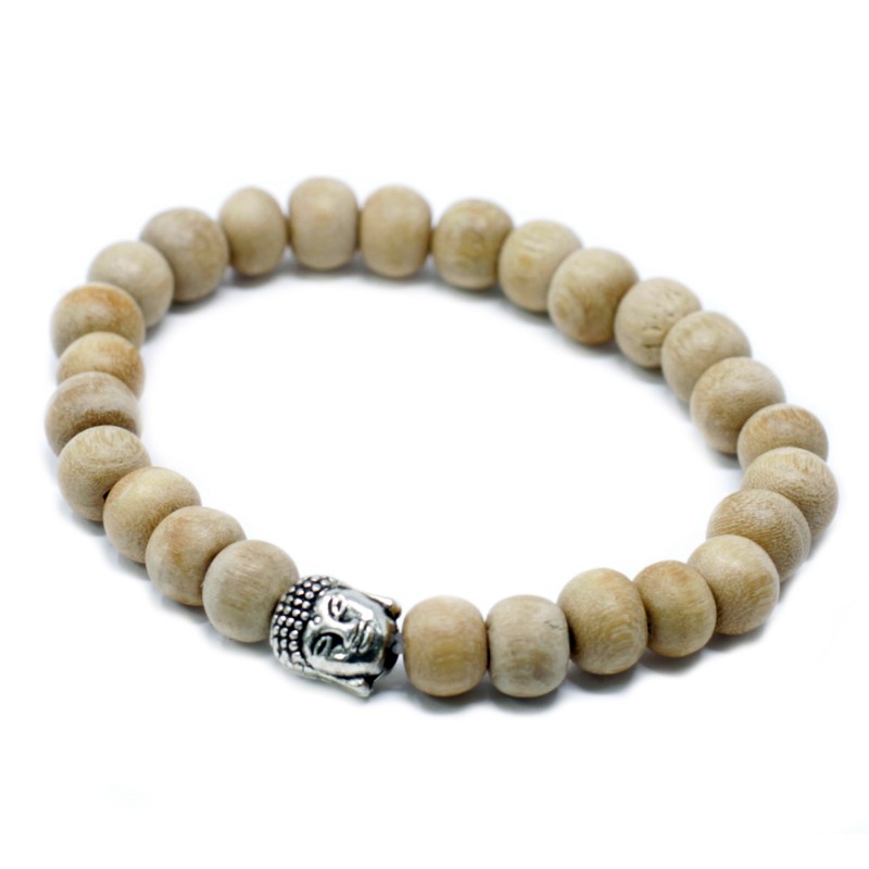 Scented sandalwood beads Buddha bracelet