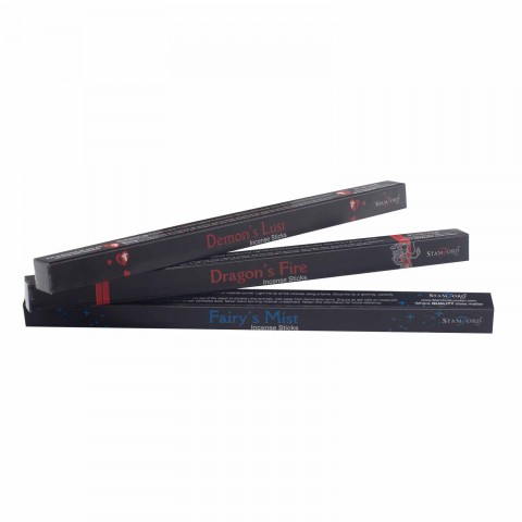 Incense gift set Black, Stamford, 6x8 pcs.