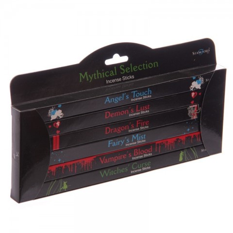 Incense gift set Black, Stamford, 6x8 pcs.