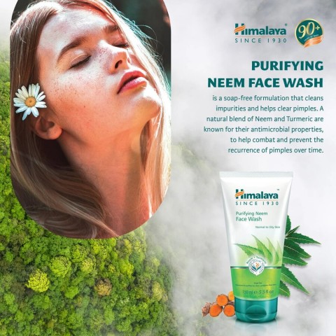 Attīrošs sejas mazgāšanas līdzeklis Neem, Himalaya, 150ml