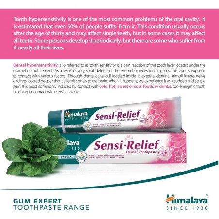 Herbal toothpaste for sensitive teeth Sensi-Relief, Himalaya, 75ml