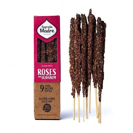 Herbal incense Roses & Olibanum, Sagrada Madre, 9 pcs.