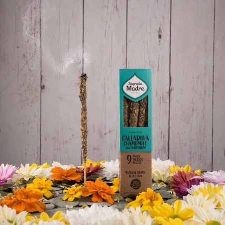 Herbal incense Chamomile Calendula and Olibanum, Sagrada Madre, 9 pcs.