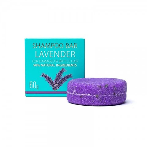 Natural solid shampoo Lavender, Saules Fabrika, 60g