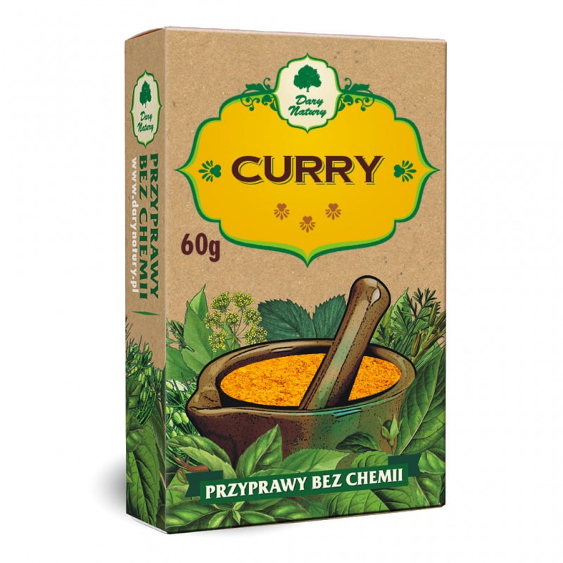 Spice mix Curry, ground, Dary Natury, 60g