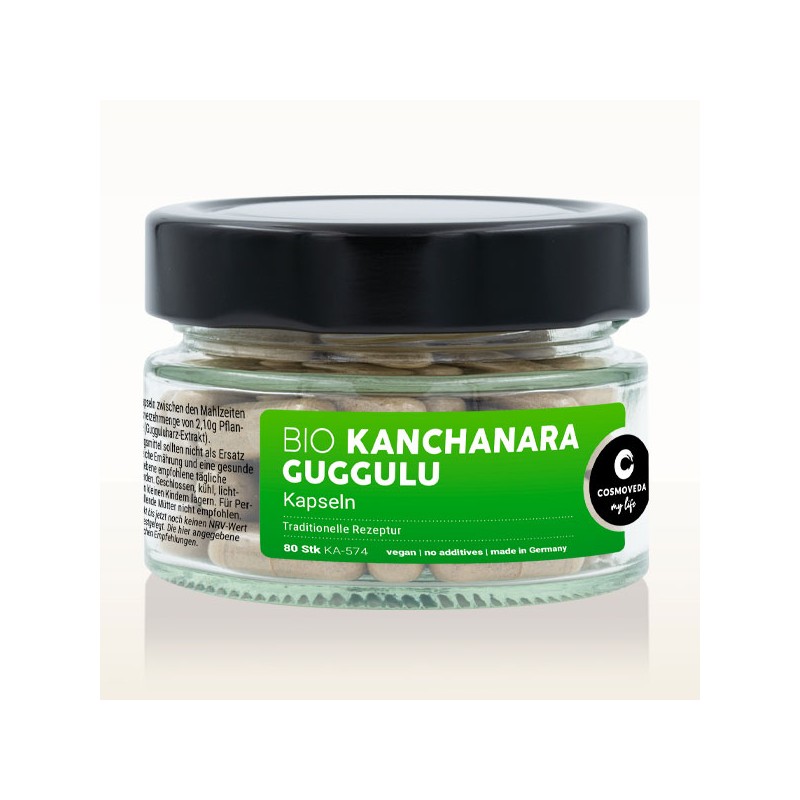 Канчанара Гуггулу, органический, Cosmoveda, 80 капсул