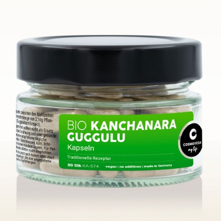 Kanchanara Guggulu, Organic, Cosmoveda, 80 Capsules