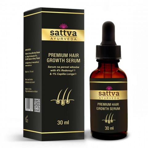 Izaugsmi stimulējošs serums mutuļojošiem matiem, Sattva Ayurveda, 30ml