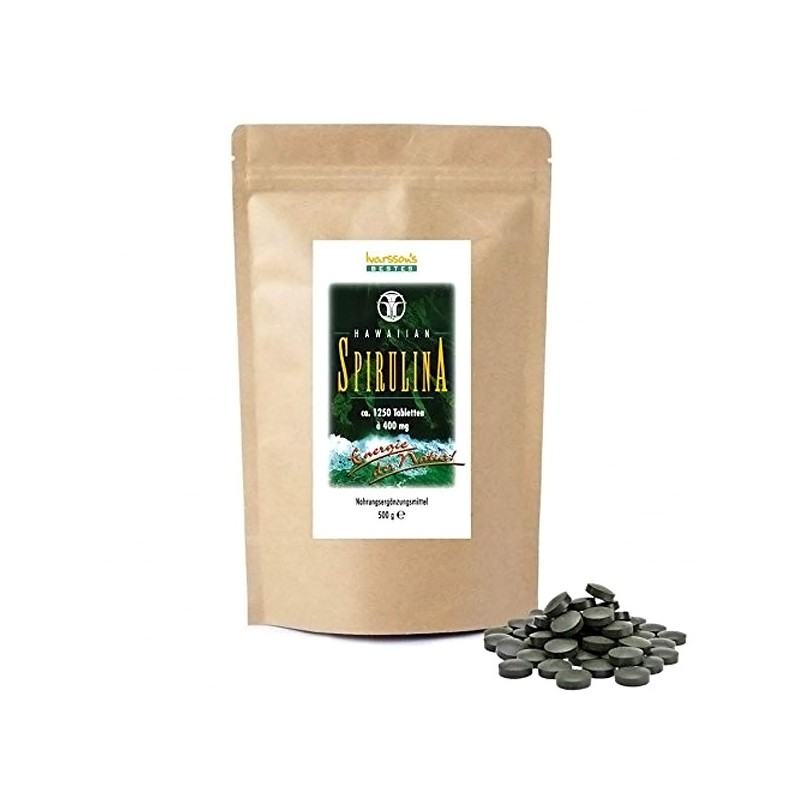 Hawaiian spirulina Pacifica Hawaiian tabletes, 400 mg, 1250 tabletes