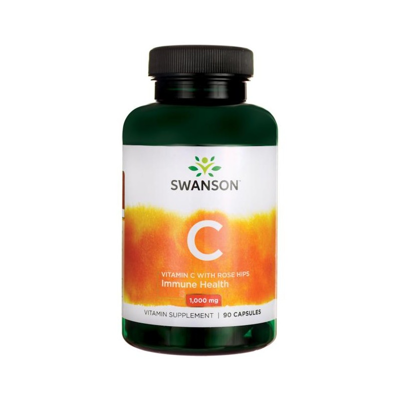 C vitamīns ar ērču ekstraktu, Swanson, 1000mg, 90 kapsulas