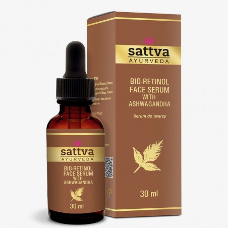 Sejas serums ar bioretinolu un ashwaganda, Sattva Ayurveda, 100ml