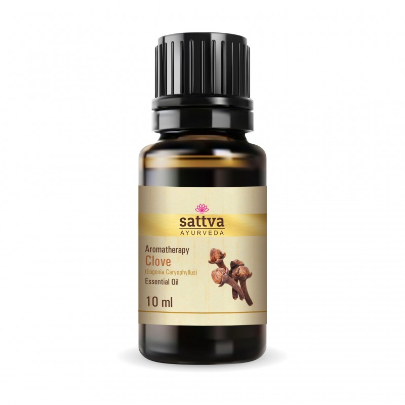 Krustnagliņu ēteriskā eļļa Clove, Sattva Ayurveda, 10ml