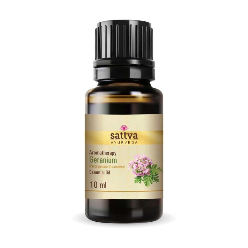 Geranium Essential Oil, Sattva Ayurveda, 10ml