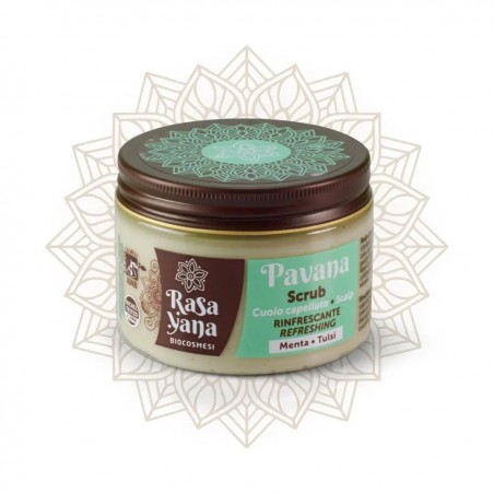 Refreshing scalp scrub Mint Tulsi Pavana, Rasayana Biocosmesi, 150ml