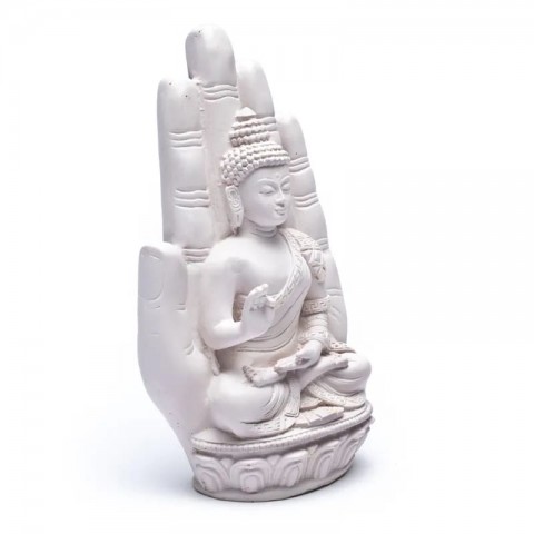 Buda baltā rokā, statuete, 23cm