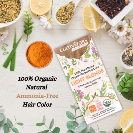 Plant-based hair dye Light Blonde, Cultivators, 100g