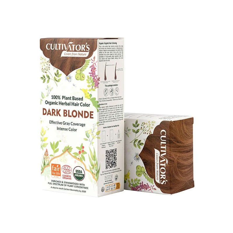 Plant-based hair dye Dark Blonde, Cultivator's, 100g