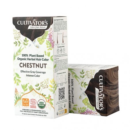 Kastaņu augu matu krāsa Chestnut, Cultivator's, 100g