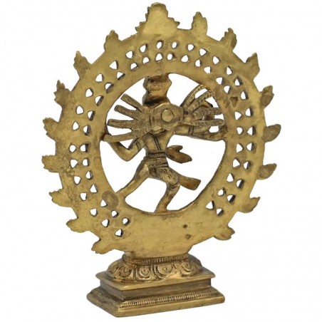 Brass statue of Shiva Nataraja, 15 cm
