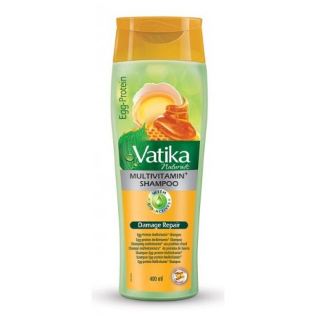 Šampūns bojātiem matiem Egg Protein MultiVit, Vatika Dabur, 400 ml