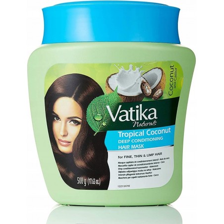 Deep conditioning hair mask Tropical Coconut, Dabur Vatika, 500g