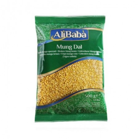 Sasmalcinātas Mung Dal pupiņas, Ali Baba, 500g