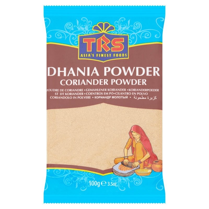 Coriander seeds, ground, TRS, 100g