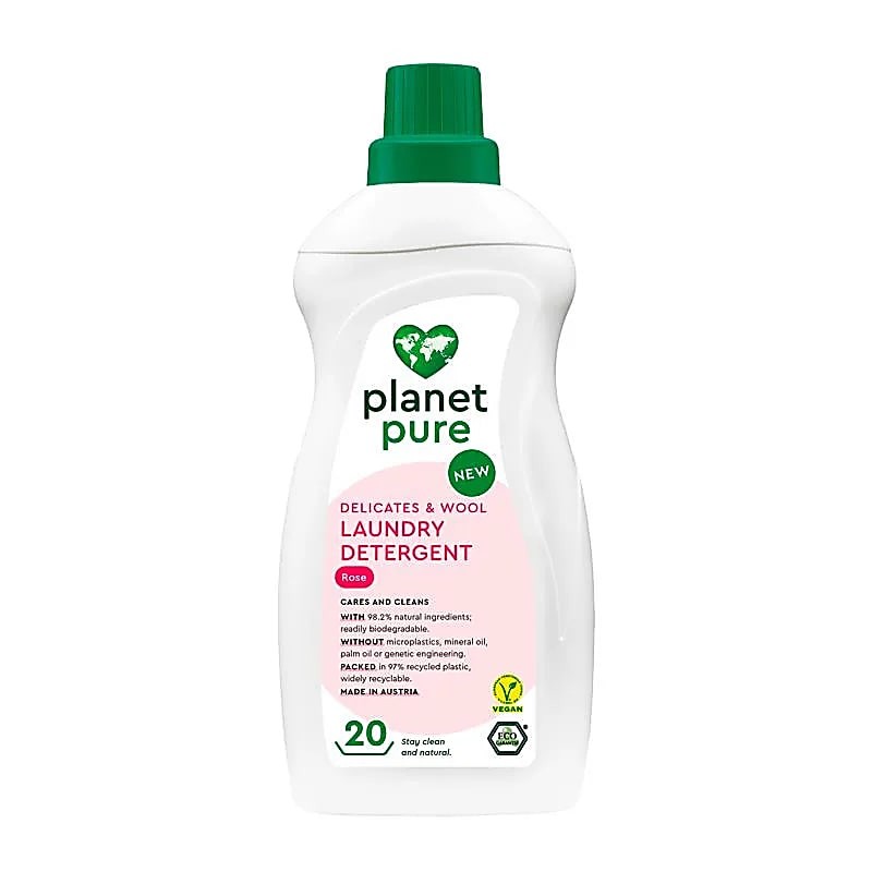 Mazgāšanas šķidrums zīda un vilnas mazgāšanai ar rozēm, Planet Pure, 1l