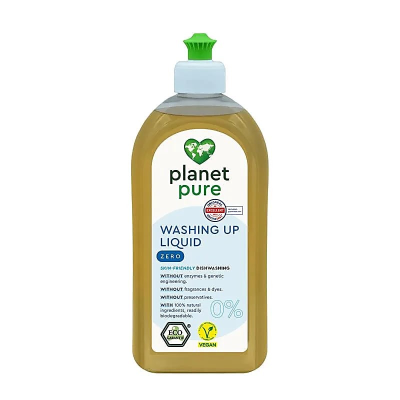 Hypoallergenic Zero Dishwashing Detergent, Planet Pure, 500ml