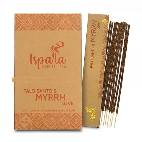 Palo Santo vīraka stienīši Myrrh Love, Ispalla, 10 gab.